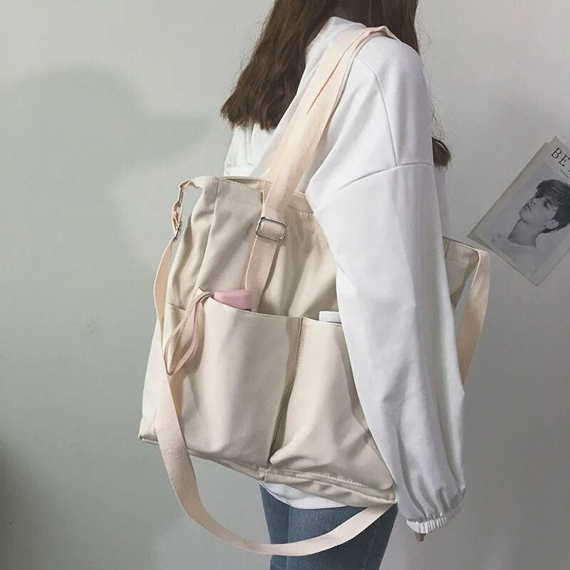bags : Crossbody Tas Dames Zwart - Waterdicht Grote Capaciteit - Oxford Stof in van Pantino