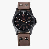 Eleganza Quotidien - Montre femme avec affichage de la date et style sportif - Noir blanc