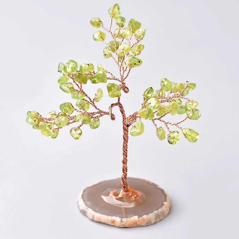home & garden : Kristallen Boom des Levens Beeldje - Feng Shui Decoratie voor Bureau & Thuis in Olivijn van Pantino