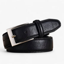 Belt : Jeans Heren Bruin - Stijlvolle Jeansriem Canvas in Zwart van Pantino