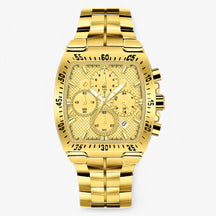watches : Horloge Goud Goud - Luxe Militair in goud goud van Pantino