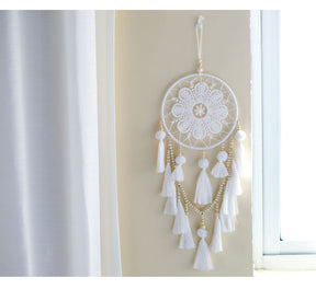 home & garden : Mandala Wandhanger - Zon en Maan Bohemian Decoratie - Katoen in van Pantino