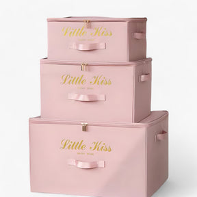 Storage Box : Hoge Capaciteit Organizer - Stoffenmand voor Kleding en Dekens - Roze in van Pantino