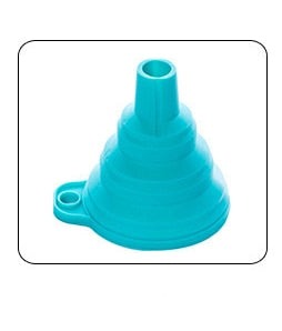 home & garden : Opvouwbare Trechter - Handige Tool voor in de Keuken - Blauw in van Pantino