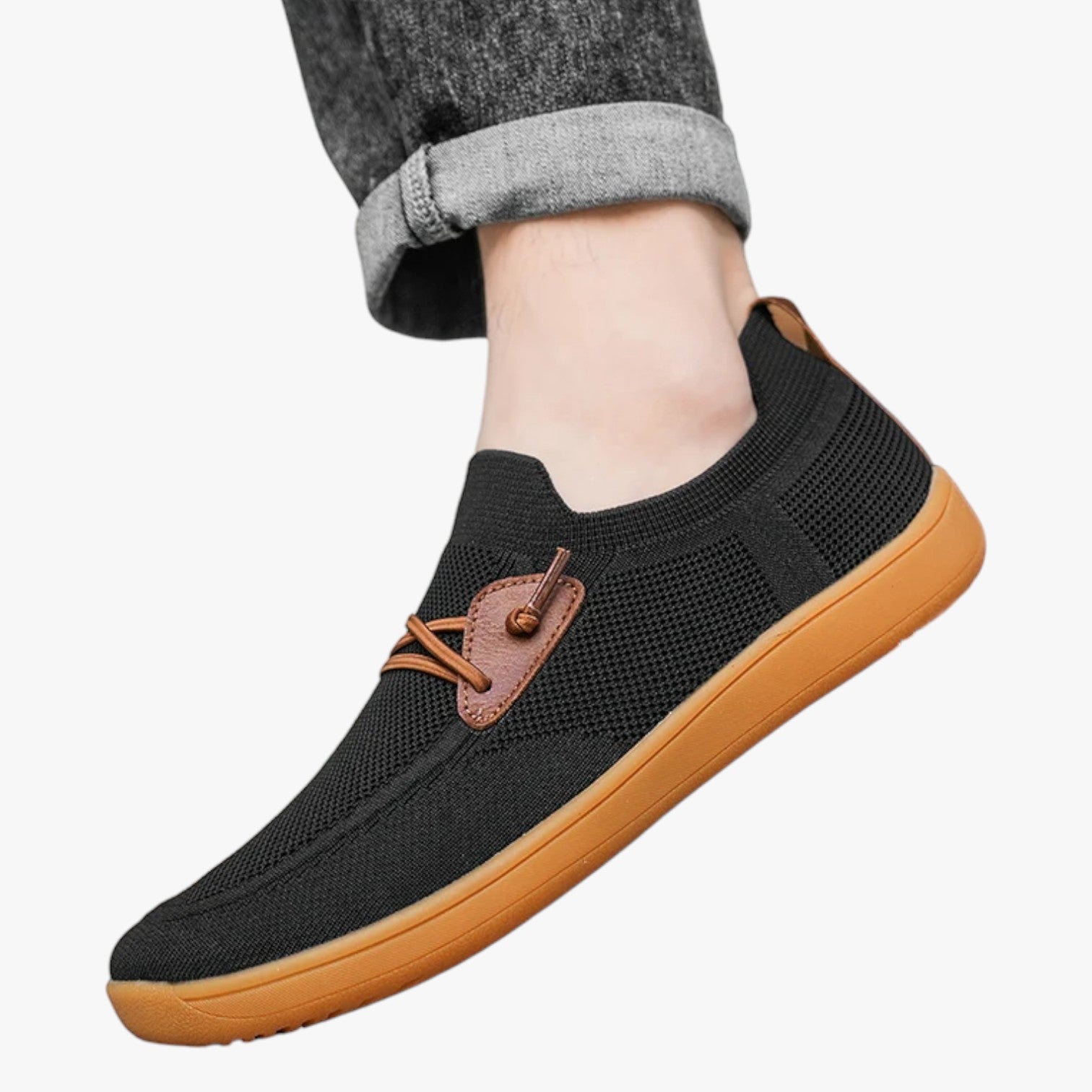 Sneakers voor Heren, Ademend, met Brede Neus voor Buitencomfort