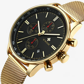 watches : Horloge Zwart Goud - Luxe Sporthorloge in van Pantino