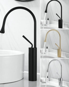 home & garden : Wastafelkraan Druppel Stijl Badkamer Draaibare Waterval Kranen - Goud Geborsteld Kort in van Pantino
