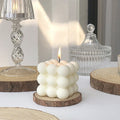 Bubble Glow Kaars Wit - Prachtig Trendy Interieur Decoratie - Soja Wax