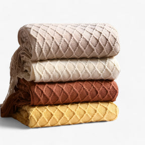 home & garden : Nordic Kasjmierlook Deken - Stijlvol en Comfortabel - Zwart Grijs in van Pantino