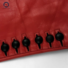 Gloves : Handschoenen Rood - Luxe Leren voor Koude Dagen in van Pantino