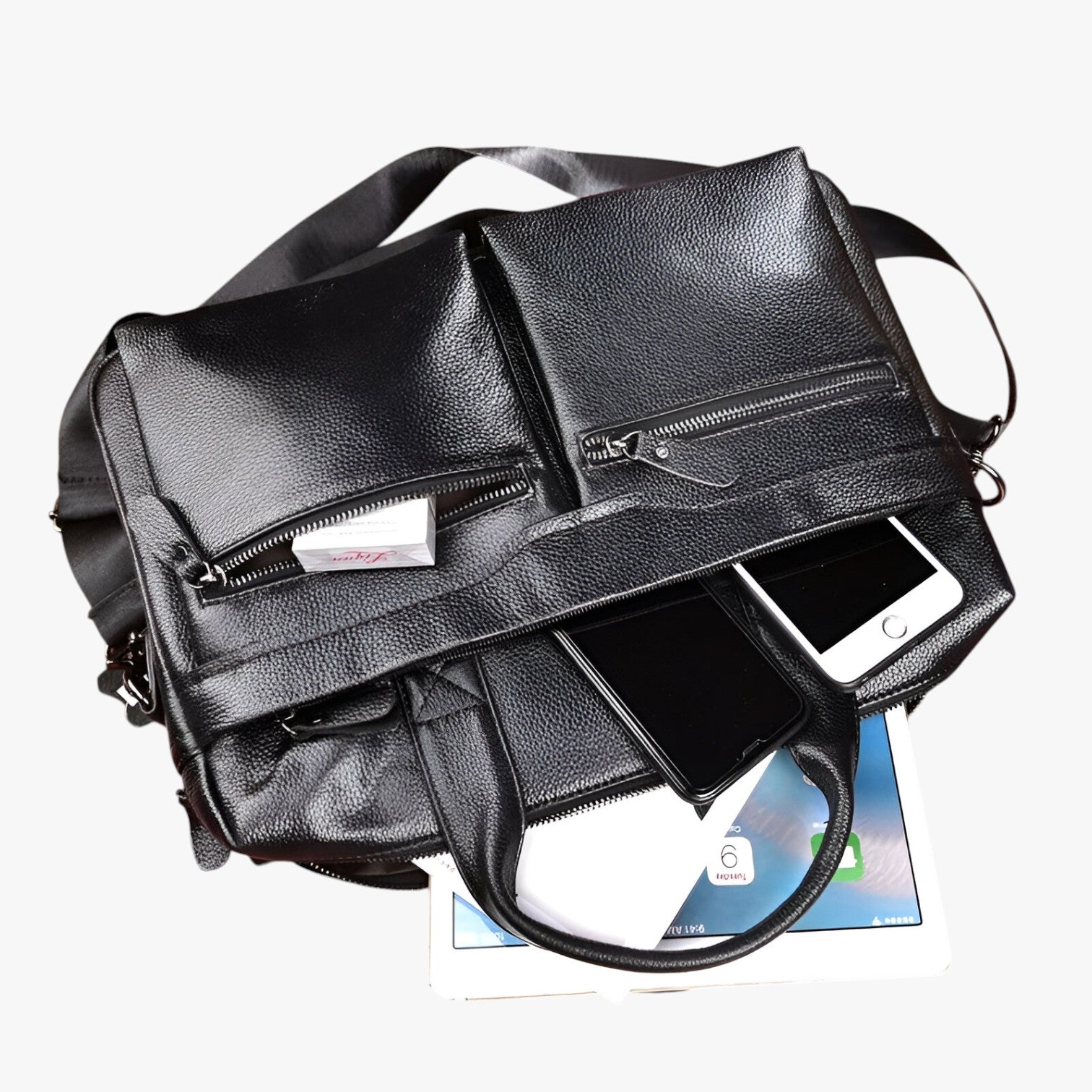 Bags : Heren Reistas van Echt Leer Aktetas Schoudertas voor Laptop in van Pantinoshop