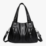 Dagelijkse elegantie - De leren schoudertas die elke look verrijkt Dames