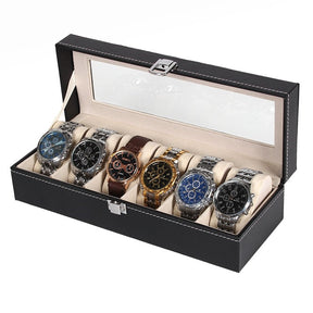 Watch Box : Lederen Horloge Doosje in 6 Roosters van Pantino