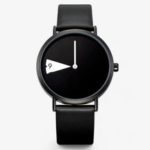 watches : Dameshorloge Alana Wit & Zwart - Roterende Wijzerplaat - Elegant Design - Modern & Stijlvol in zwart van Pantino