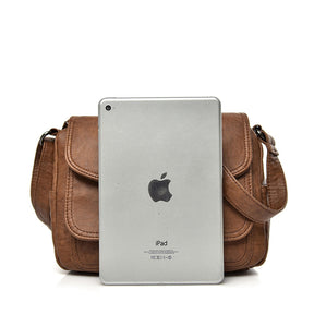 bags : Crossbody Tas Dames Retro Zwart - The Carolina Bag Polyester in van Pantino