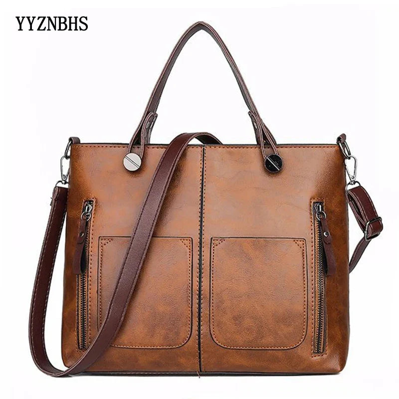 bags : Schoudertas Dames Zwart - VintageVogue Luxe in van Pantino
