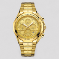 Militair Chronograafhorloge Heren Goud - Staal - Analoog