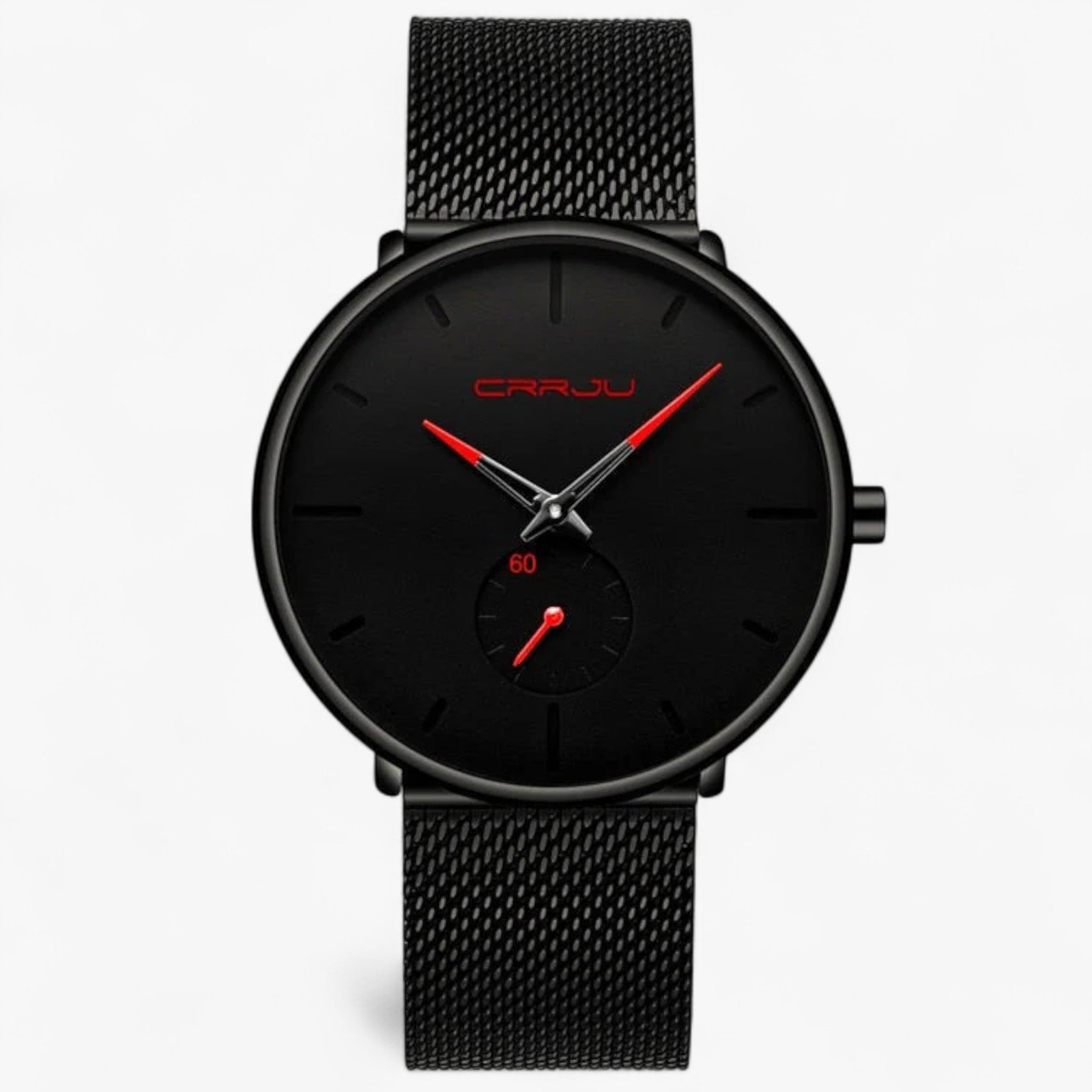 watches : Horloge Heren Zwart Blauw - Crjju Dunne Moderne in van Pantino
