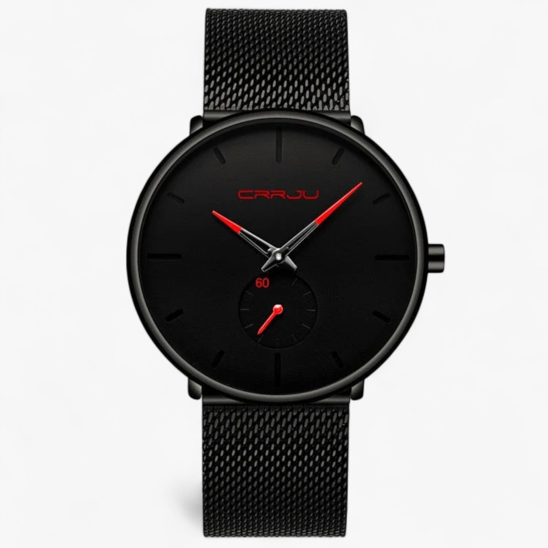 watches : Horloge Heren Zwart Blauw - Crjju Dunne Moderne in van Pantino