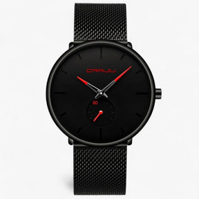 watches : Horloge Heren Zwart Blauw - Crjju Dunne Moderne in van Pantino