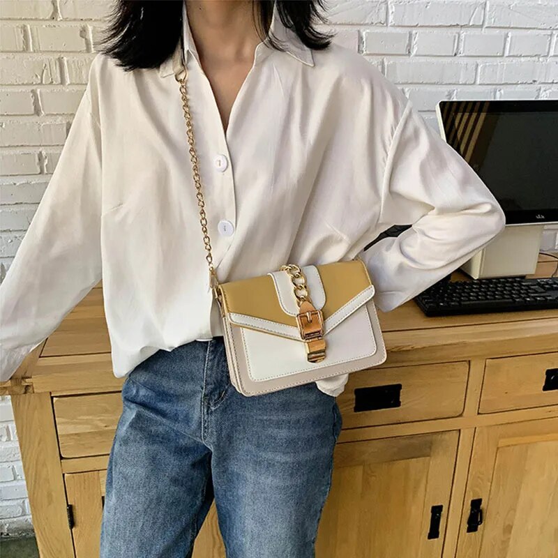 bags : Crossbody Tas Geel - Luxe in van Pantino
