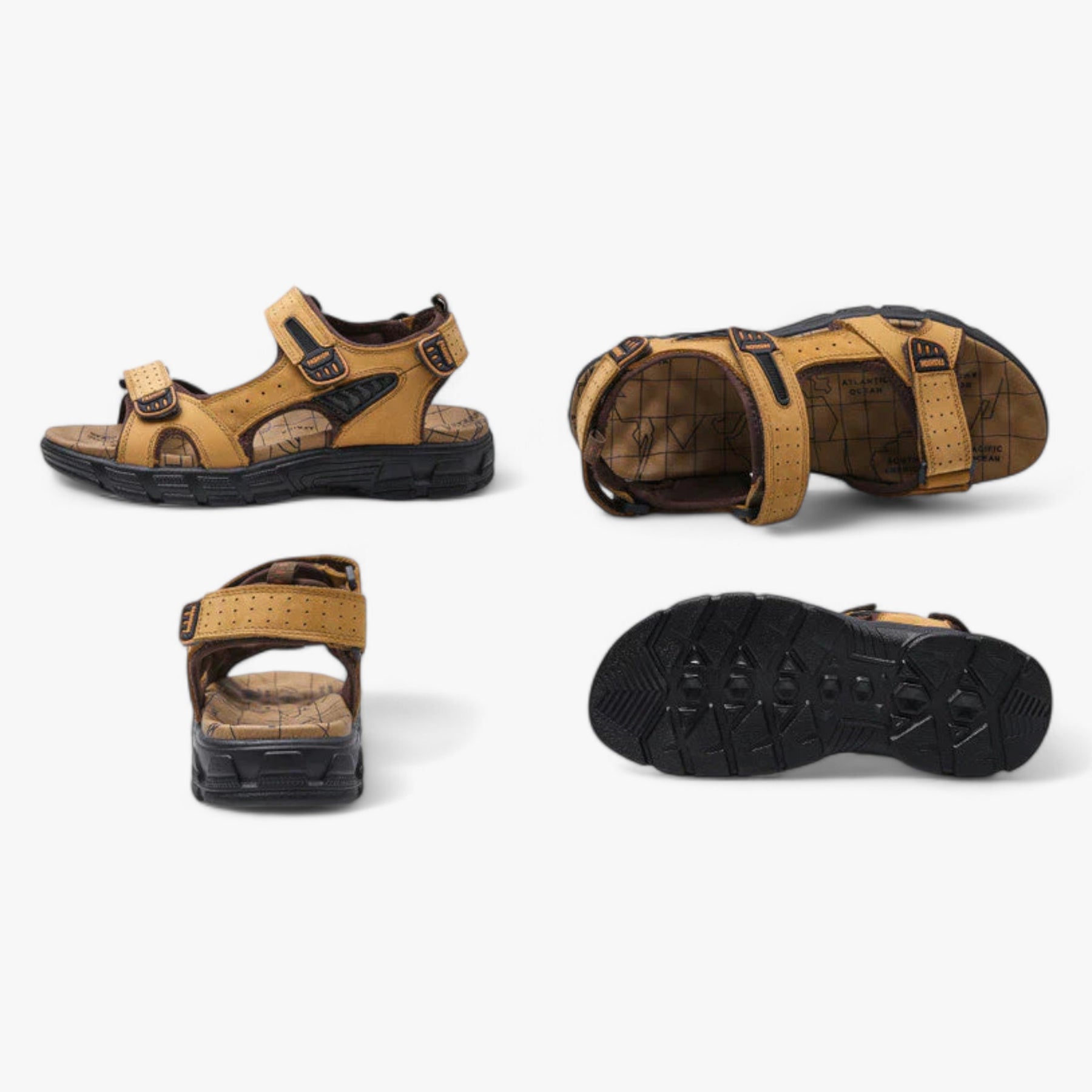 Sandals : Orthopedische Sandalen Heren - Comfort en Ondersteuning voor Je Voeten Zwart in van Pantino