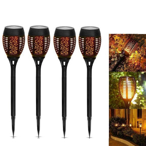 outdoor equipment : Flikkerende Vlam Solar Fakkels - Sfeerverlichting Tuin Feest - Solar LED in van Pantino