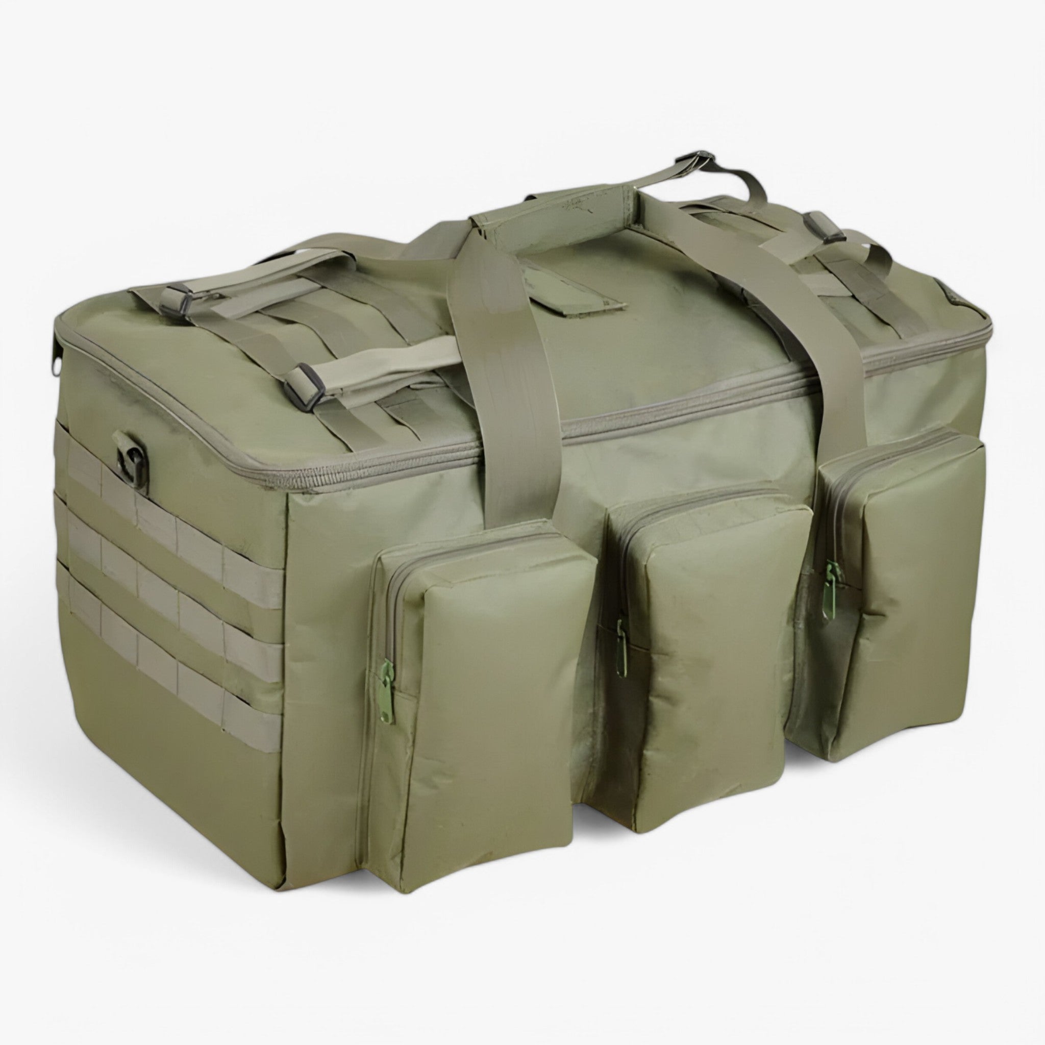 bags : Tactische Duffeltasche 55L - Verstelbare Schouderriem en Meerdere Vakken - Khaki in Groen van Pantino