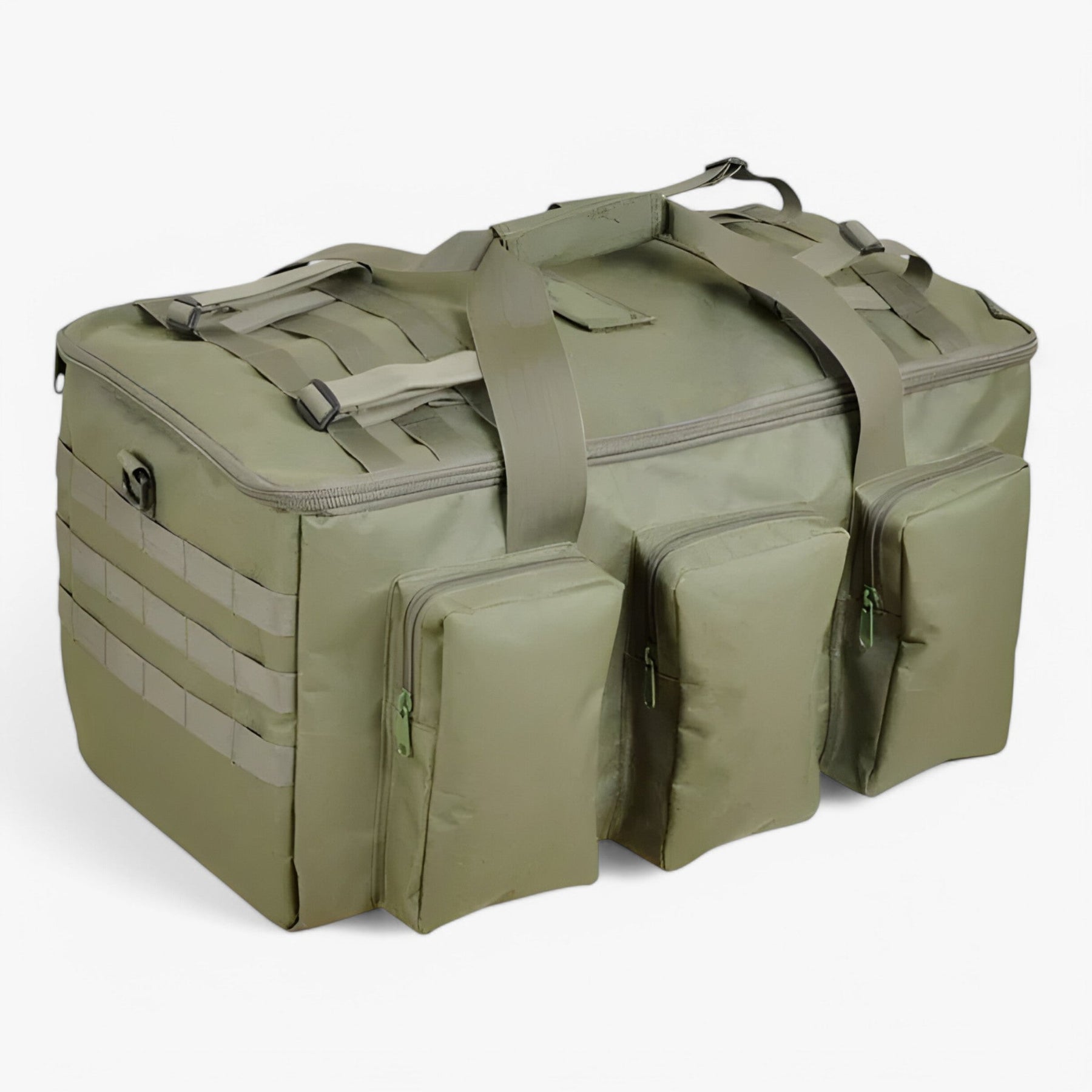 bags : Tactische Duffeltasche 55L - Verstelbare Schouderriem en Meerdere Vakken - Khaki in Groen van Pantino