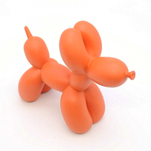 home & garden : Ballon Hond Sculptuur Geel - Levendig Woonkamer Decoratie - Kunststof in Oranje van Pantino