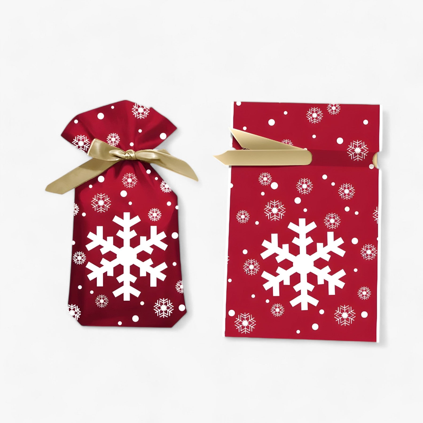 Gift Bag : Vader Kerstman Kerst Snoepzak - Cadeauverpakking - Herbruikbaar in 5 van Pantino