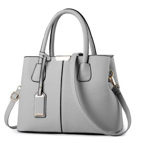 bags : Leren handtas Emily voor dames, zwart, ideaal voor dagelijks gebruik en avondjes uit. in lightgray van Pantino