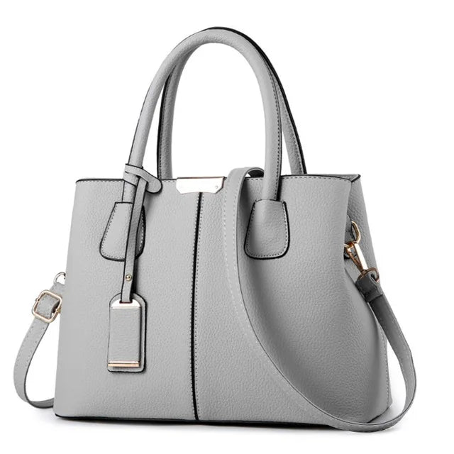 Bags : Schoudertas Emily Zwart van Echt Italiaans Leer voor Dames - Media, Elegant in lichtgrijs van Pantinoshop