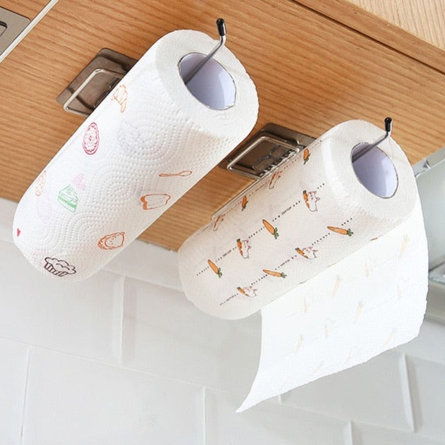 home & garden : Keukenrol Hanger Set 2 Stuks - Keukenpapier Handig Georganiseerd - RVS in Default Title van Pantino