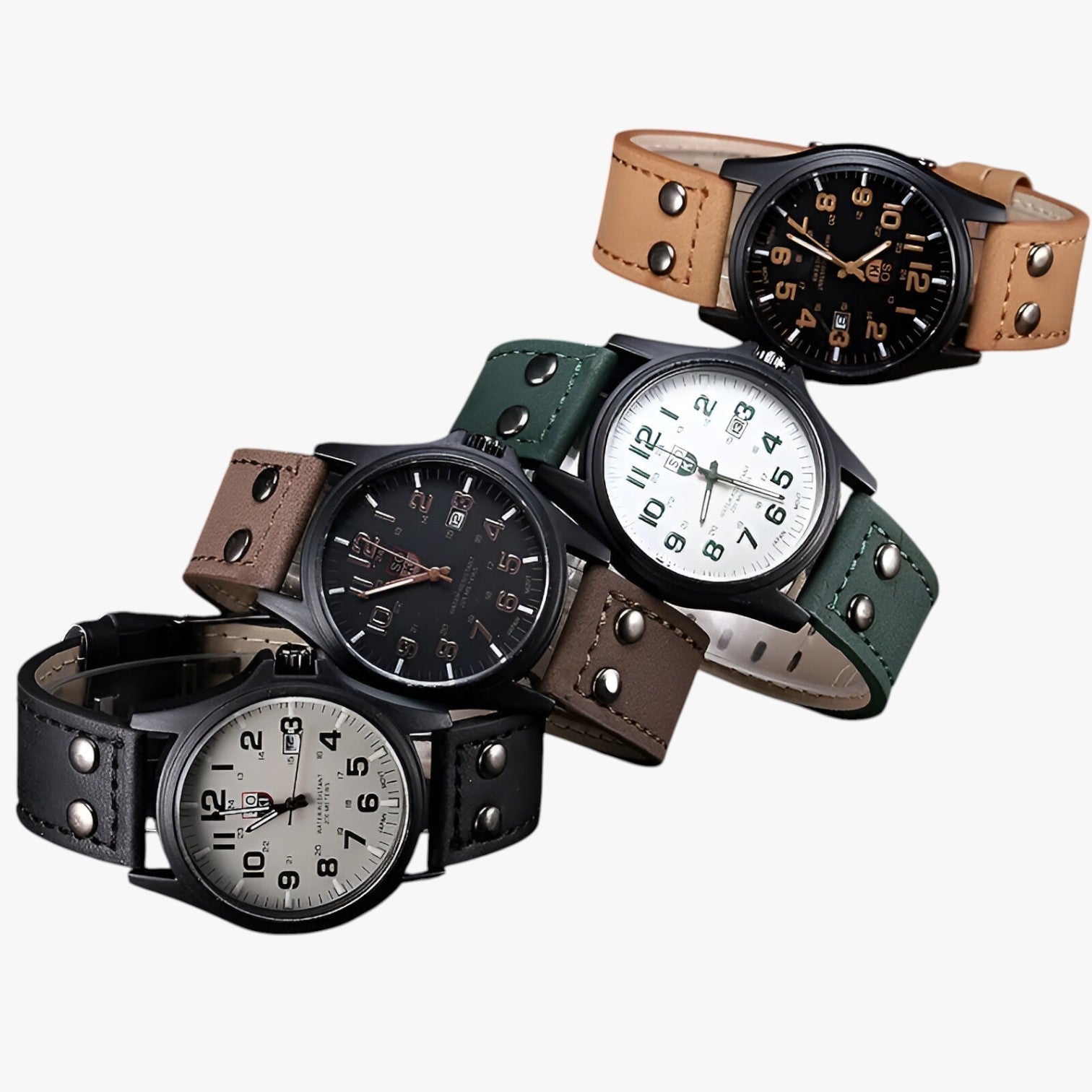 Women's Watch : Eleganza Dagelijks - Dameshorloge met Datumaanduiding en Sportieve Stijl - Zwart Wit in van Pantino