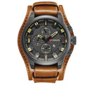 Navigator Luxe Heren Horloge – Bruin Leren Band | Klassiek Zakelijk Polshorloge
