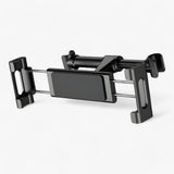Support appuie-tête pour banquette arrière - Support universel 360° pour tablettes et téléphones - Noir