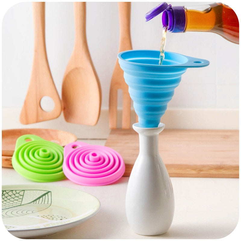 home & garden : Opvouwbare Trechter - Handige Tool voor in de Keuken - Blauw in van Pantino