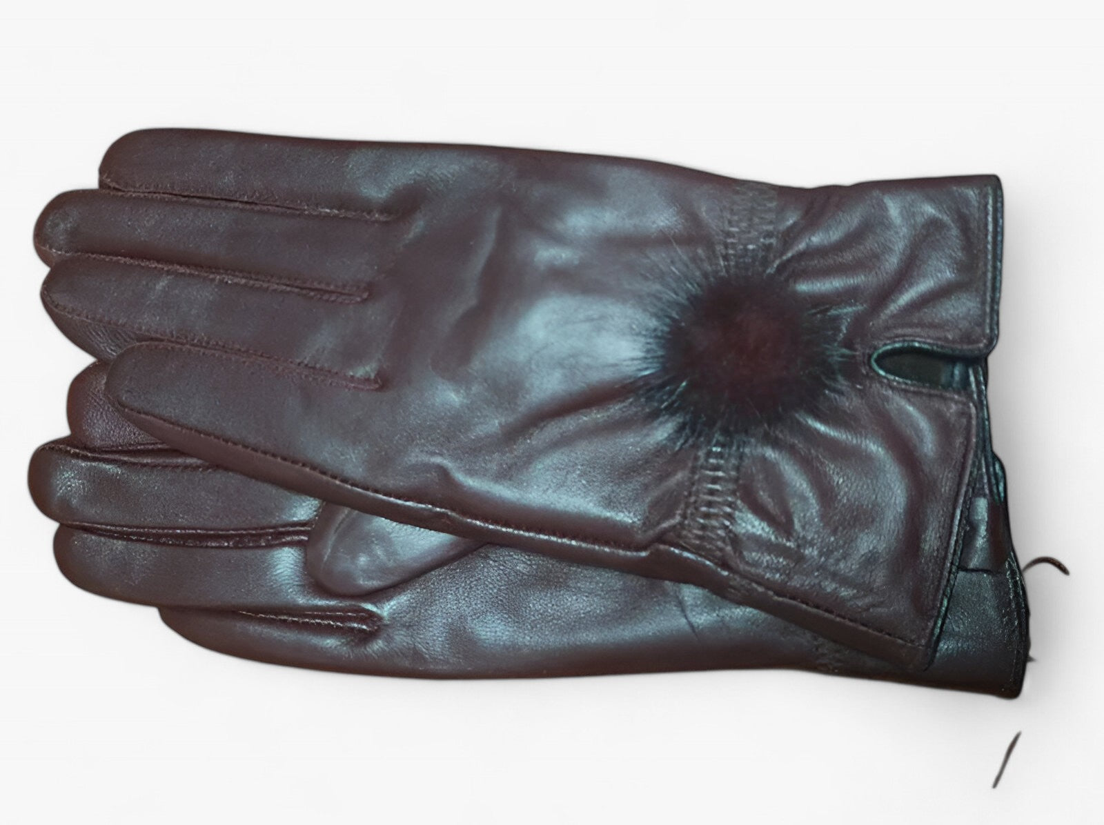 Gloves : Handschoenen Chocolade - Warme Leren - Luxe en Stijl in Chocolade One Size van Pantino