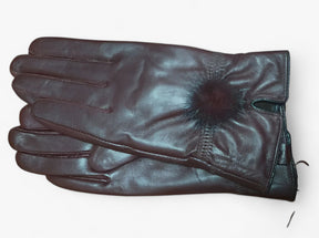 Gloves : Handschoenen Chocolade - Warme Leren - Luxe en Stijl in Chocolade One Size van Pantino