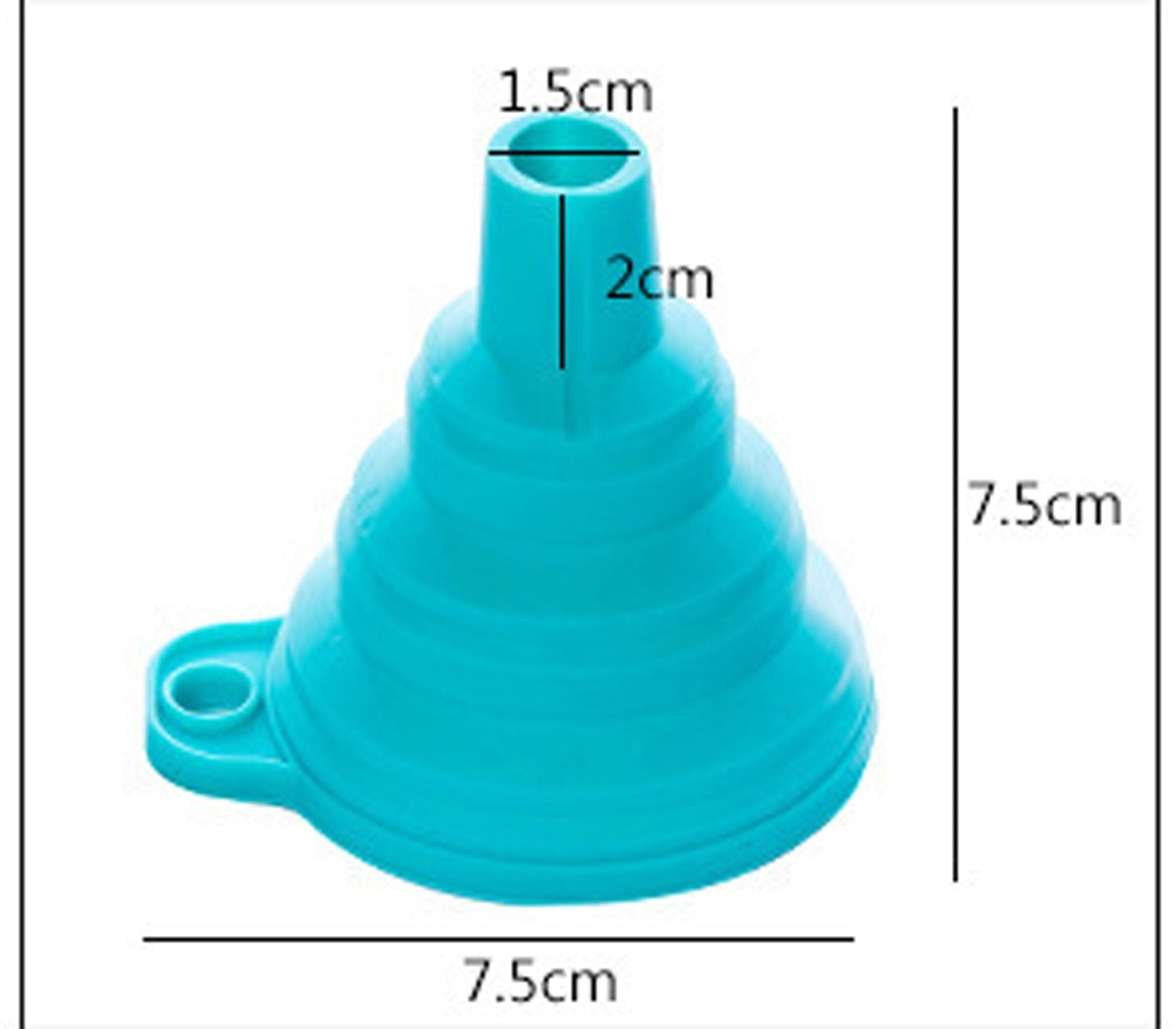 home & garden : Opvouwbare Trechter - Handige Tool voor in de Keuken - Blauw in van Pantino