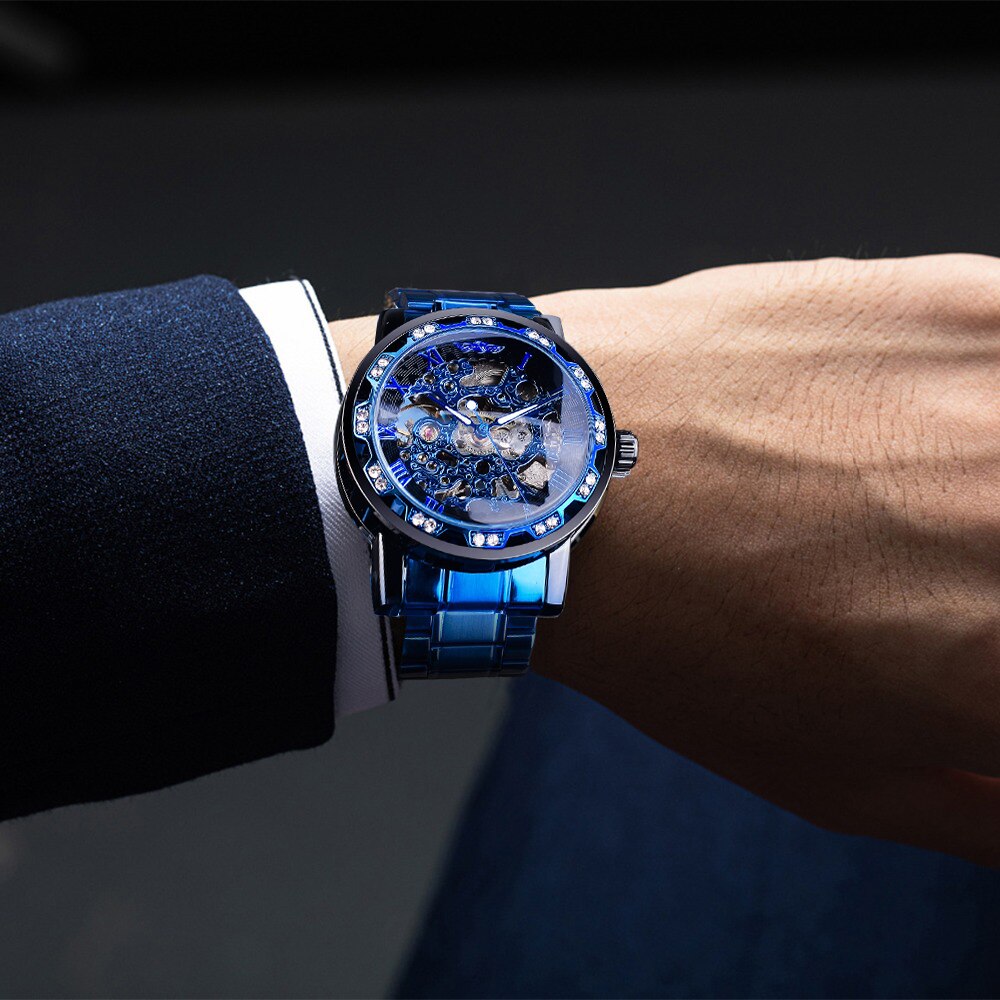 Herenhorloge Goudkleurig Staal - Luxe Kwarts Polshorloge met Verstelbare Stalen Armband