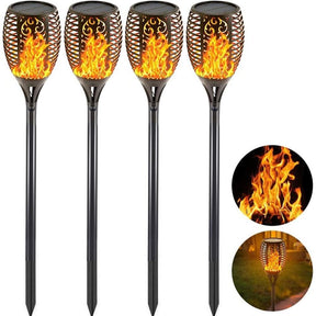 outdoor equipment : Flikkerende Vlam Solar Fakkels - Sfeerverlichting Tuin Feest - Solar LED in van Pantino
