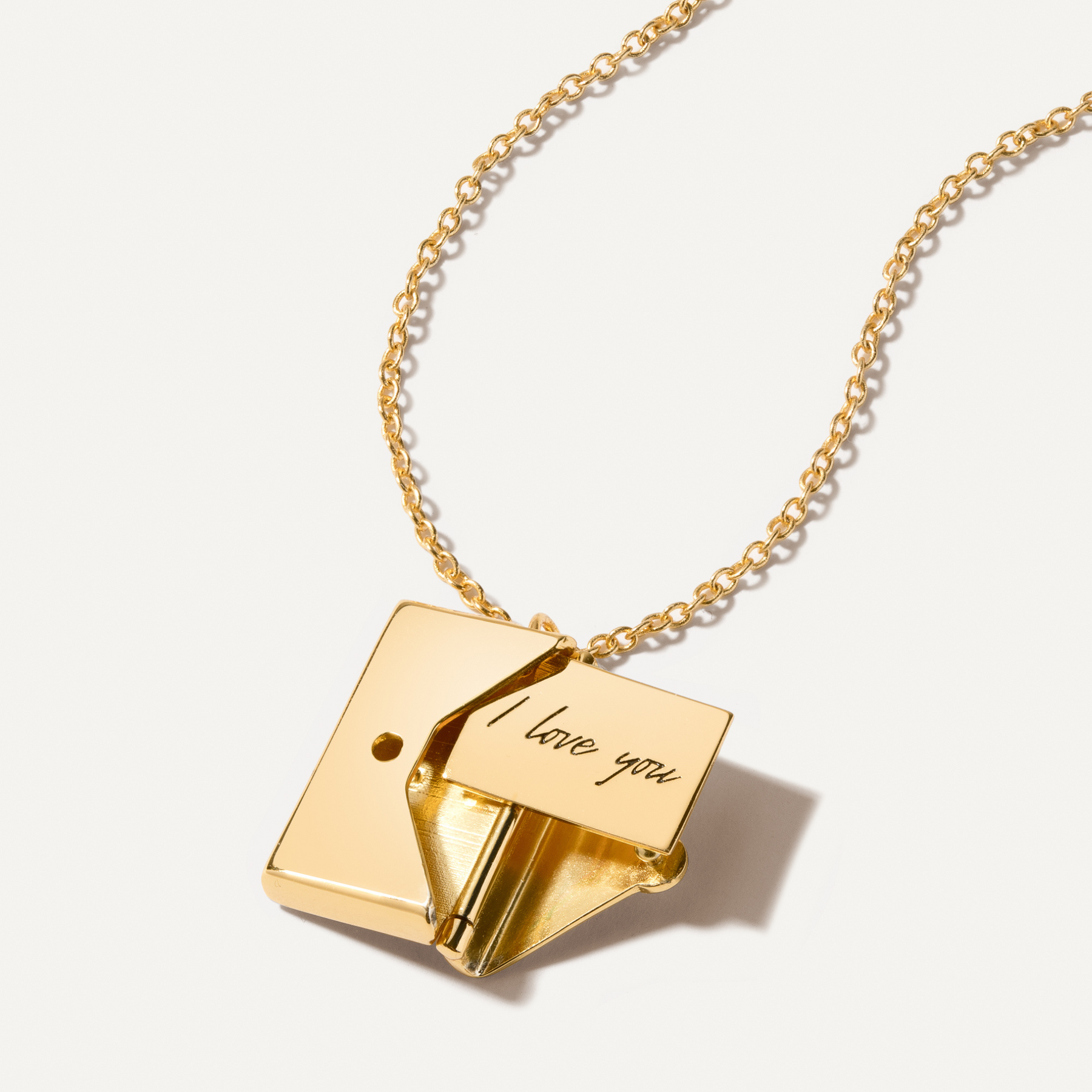 Necklace : Ketting Dames Goud - Love Letter Roestvrij Staal in Goud van Pantino