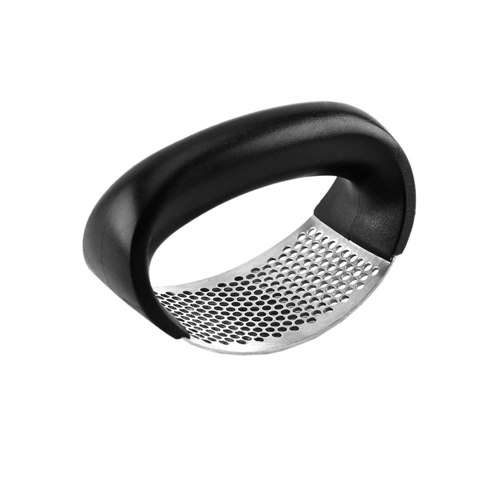 gadgets : Knoflookpers RVS - Gebogen Ergonomisch Keuken Gadget - RVS in van Pantino