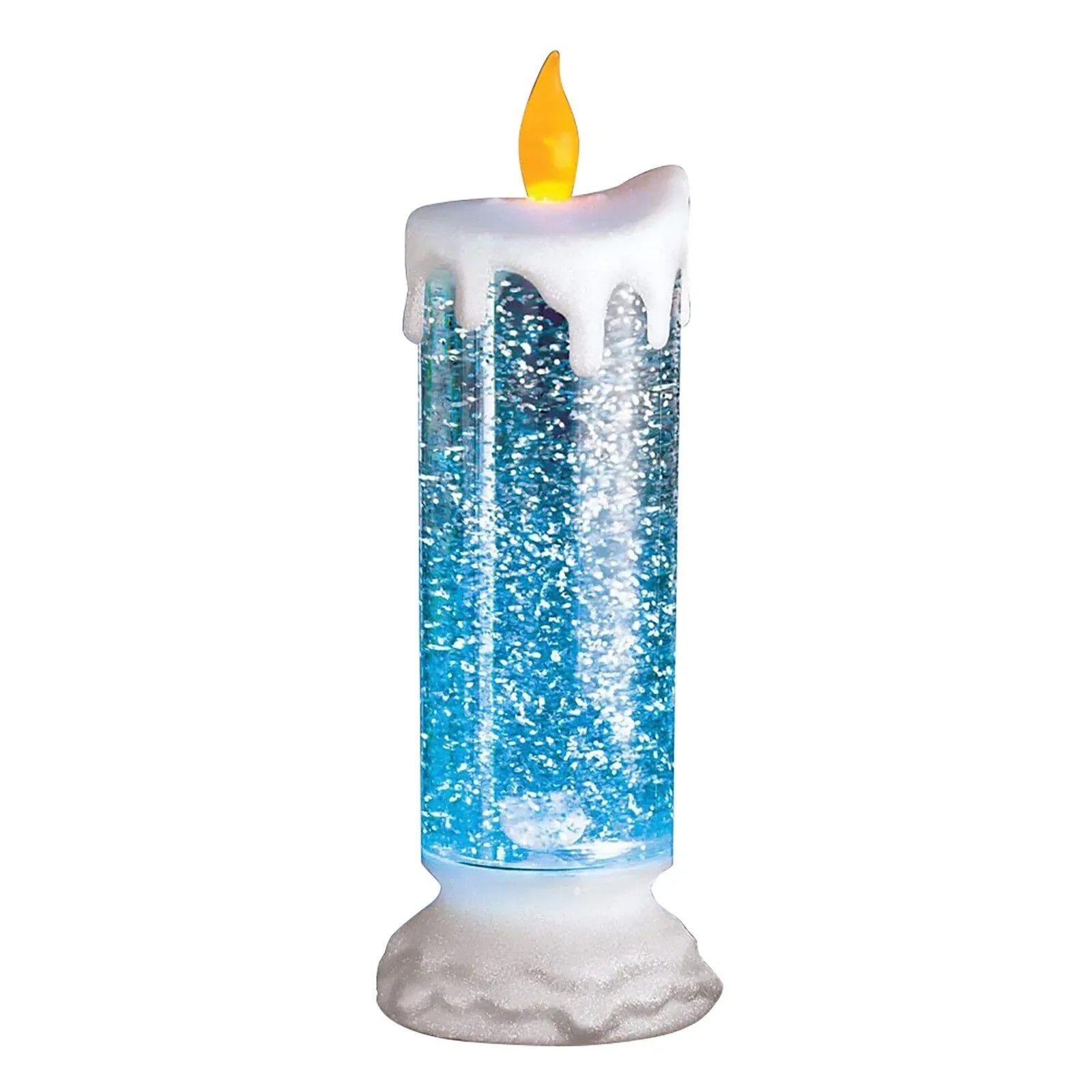 home & garden : Kleur Veranderende LED Water Kaars met Glitter - Gouden Basis in van Pantino