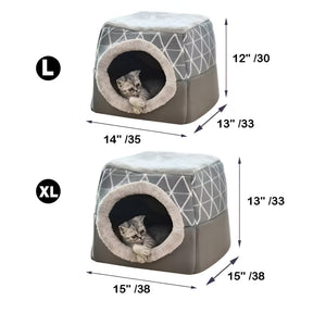 pets : Multifunctioneel Warm Huisdierbed - Zwart in van Pantino