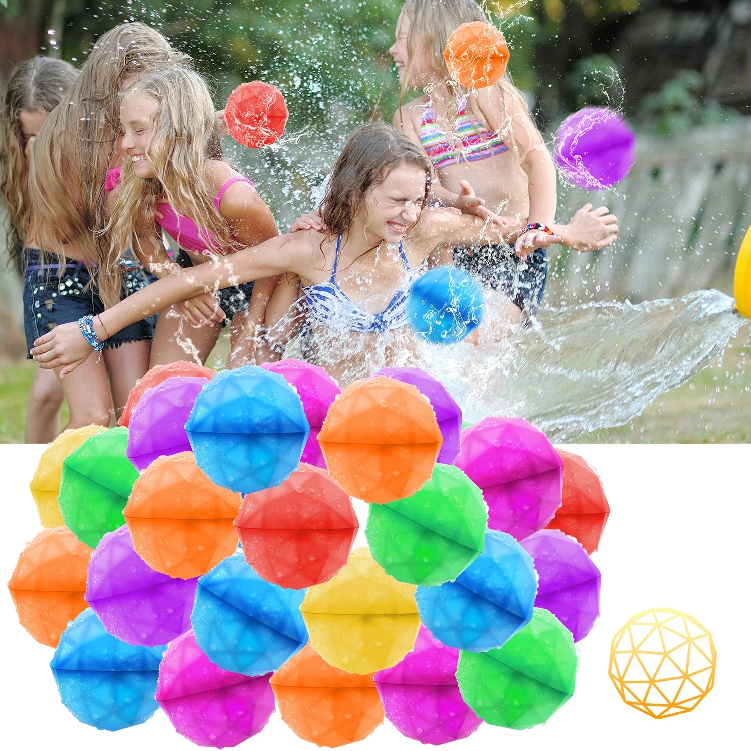 outdoor equipment : Herbruikbare Waterballon - Zelfsluitend Magisch Strand Speelgoed - Siliconen in van Pantino