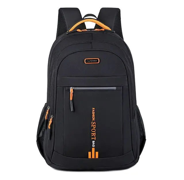 bags : Rugzak Heren Zwart-a - UrbanHike - Moderne Oxford Waterdichte in Oranje-A van Pantino