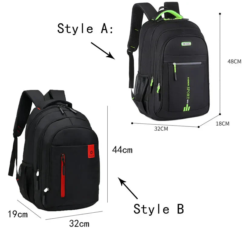 bags : Rugzak Heren Zwart-a - UrbanHike - Moderne Oxford Waterdichte in van Pantino